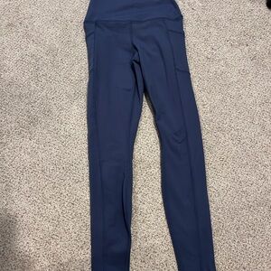 Yogalicious Lux Full-Length Leggings in Deep Blue